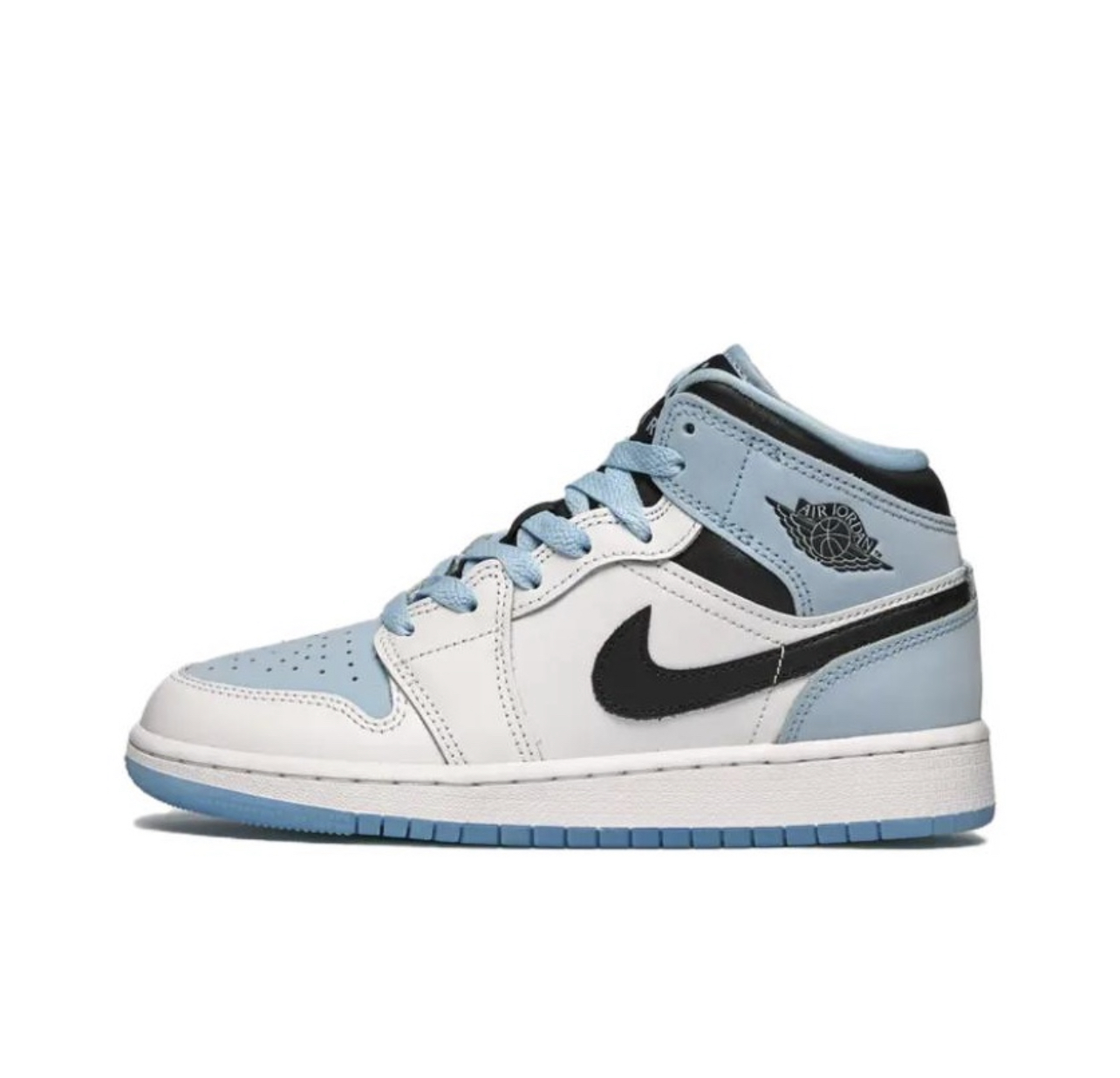 Air Jordan 1 Mid SE GS 'White Ice Blue' DV1337-104