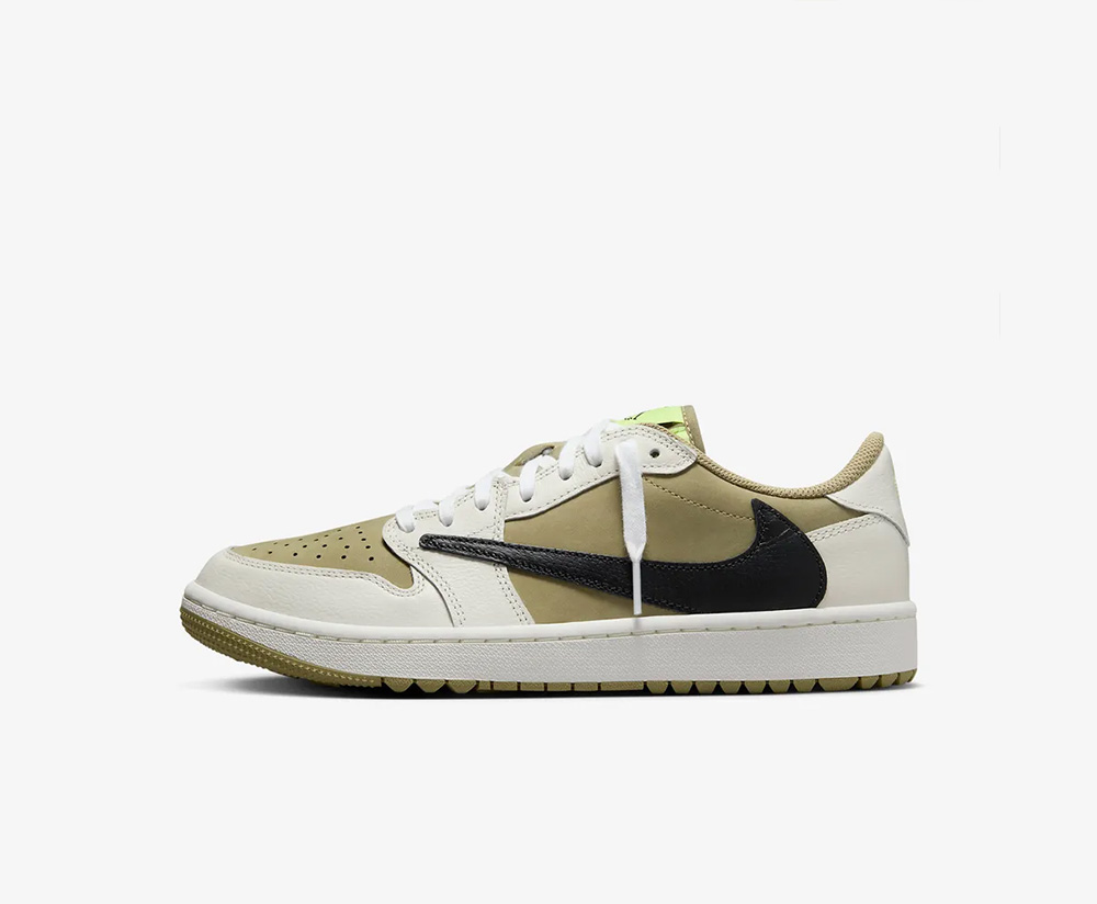 Travis Scott x Nike Air Jordan 1 Low Golf 'Neutral Olive' FZ3124-200