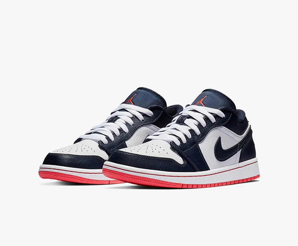 Air Jordan 1 Retro Low 'Obsidian Ember White' 553558-481