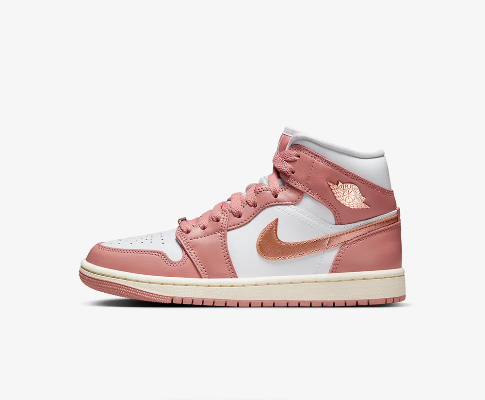 Nike Wmns Air Jordan 1 Mid SE 'Red Stardust' FB9892-670