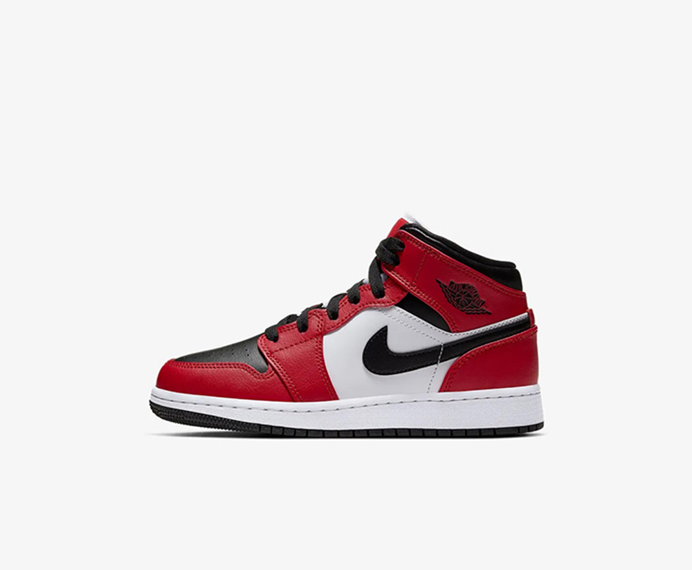 Nike Air Jordan 1 Mid GS 'Chicago Black Toe' 554725-069