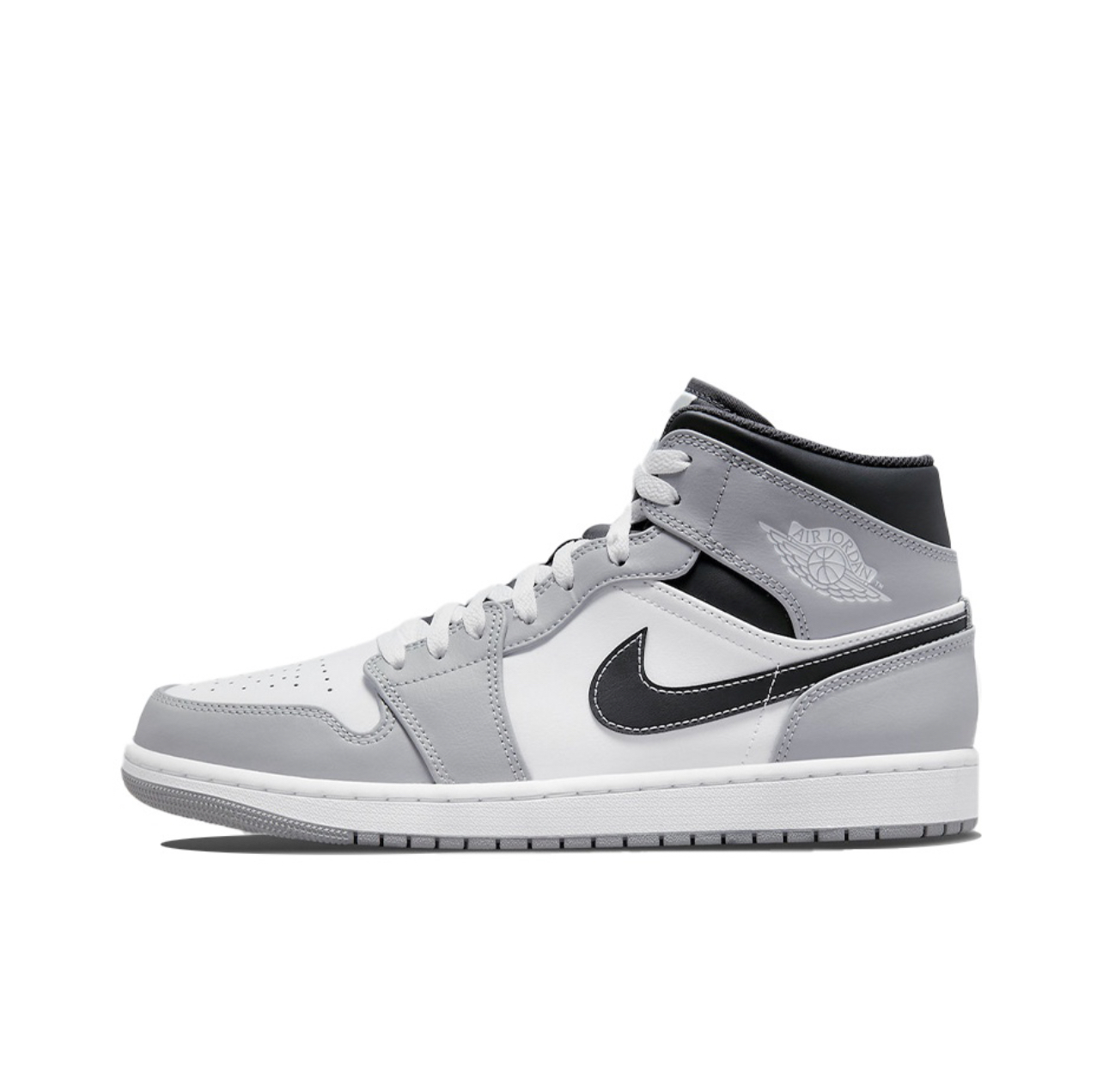 JORDAN 1 MID LIGHT SMOKE GREY 544724-078